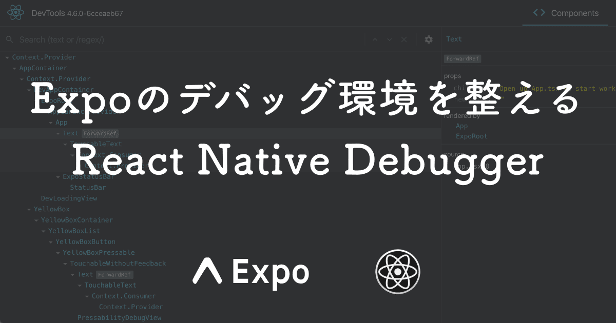 Expoのデバッグ環境を整える（React Native Debugger）